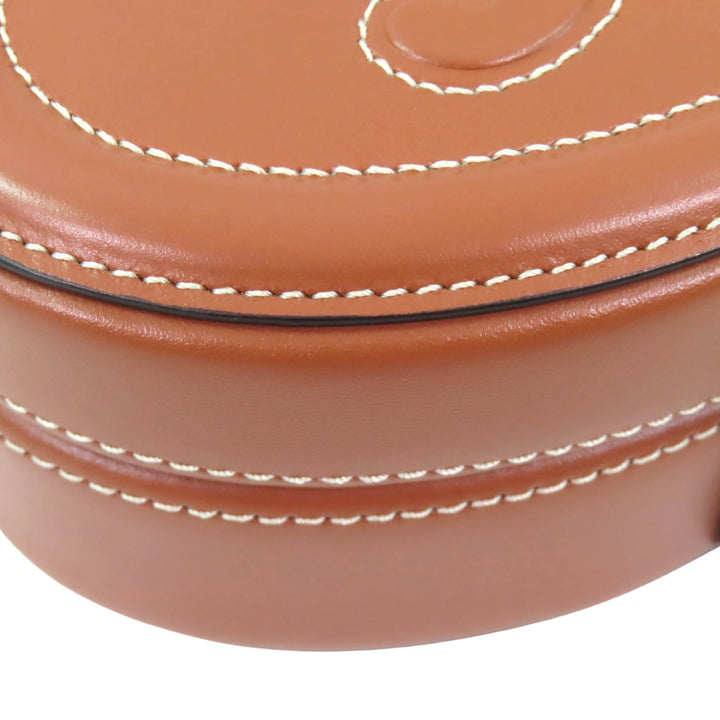 Triomphe Ovale Sac Cuir de veau Marron