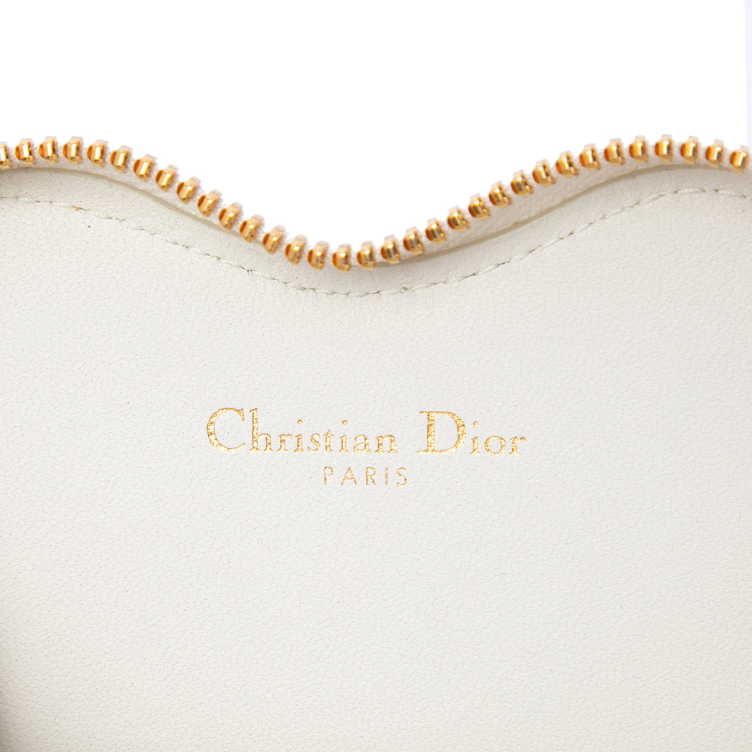 Dior DiorAmour Cuir de veau Cannage Caro Heart Pochette avec chaîne