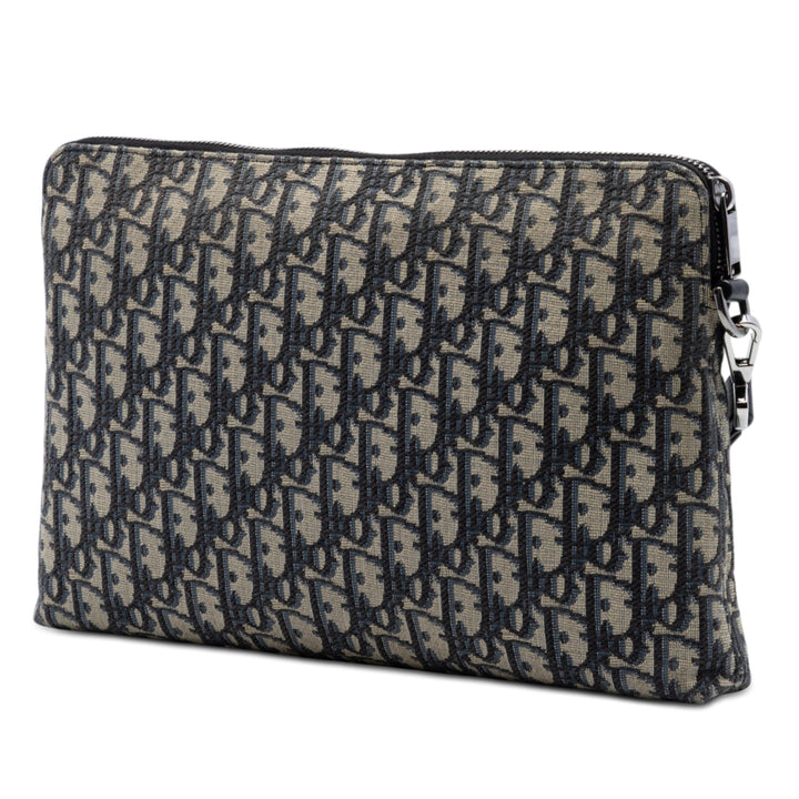 Dior Oblique Toile A4 Zipped Pochette