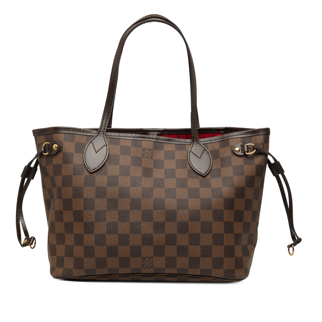 Louis Vuitton Neverfull PM Damier Ébène Marron – vue principale – GABY PARIS