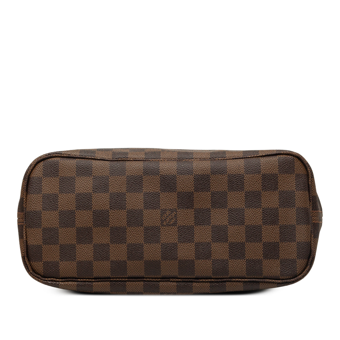 Louis Vuitton Neverfull PM Damier Ébène Marron – vue 3 – GABY PARIS