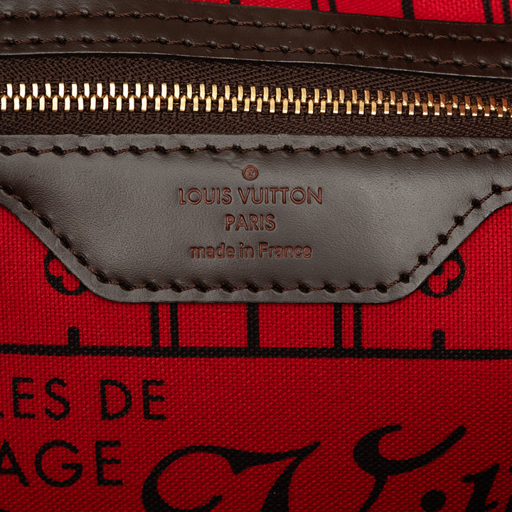 Louis Vuitton Neverfull PM Damier Ébène Marron – vue 5 – GABY PARIS
