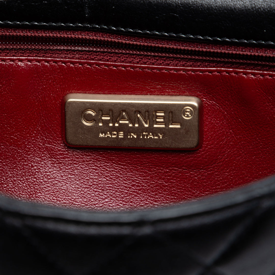 Chanel Medium Matelassé Cuir d’agneau Westminster Perle à rabat