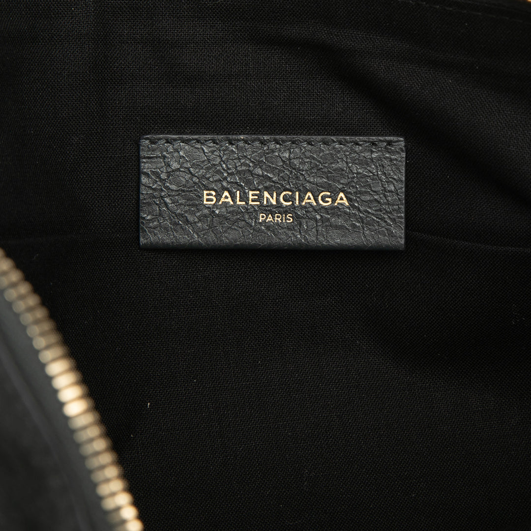Balenciaga Cuir d’agneau Motocross Giant 12 Zip Around Flat Pochette