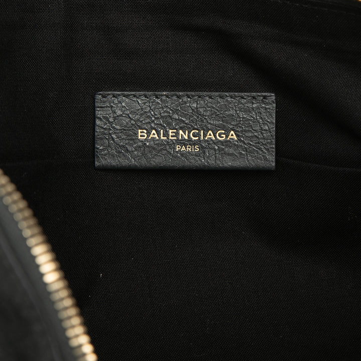 Balenciaga Cuir d’agneau Motocross Giant 12 Zip Around Flat Pochette