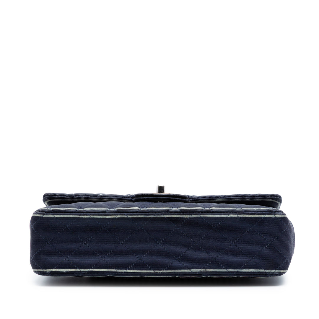 Chanel Medium Classic Printed Grosgrain Double rabat