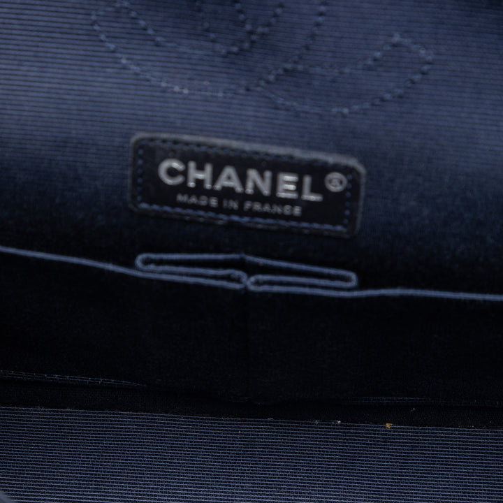Chanel Medium Classic Printed Grosgrain Double rabat