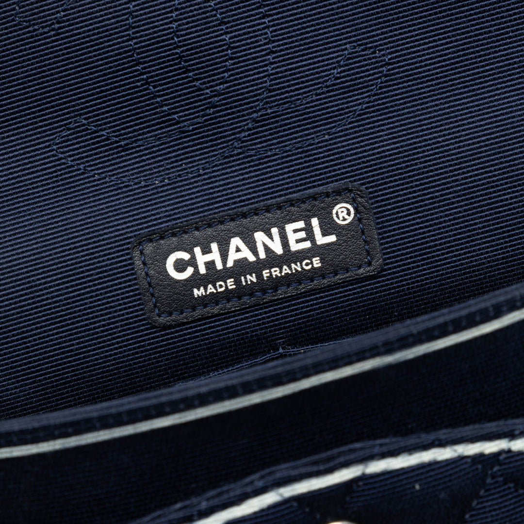 Chanel Medium Classic Printed Grosgrain Double rabat