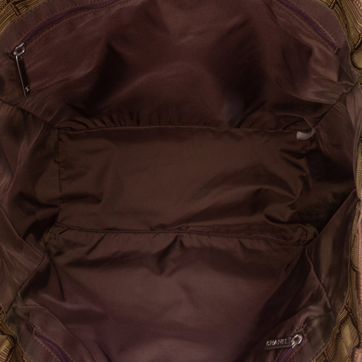 New Travel Line Nylon Tote Brown - Gaby Paris