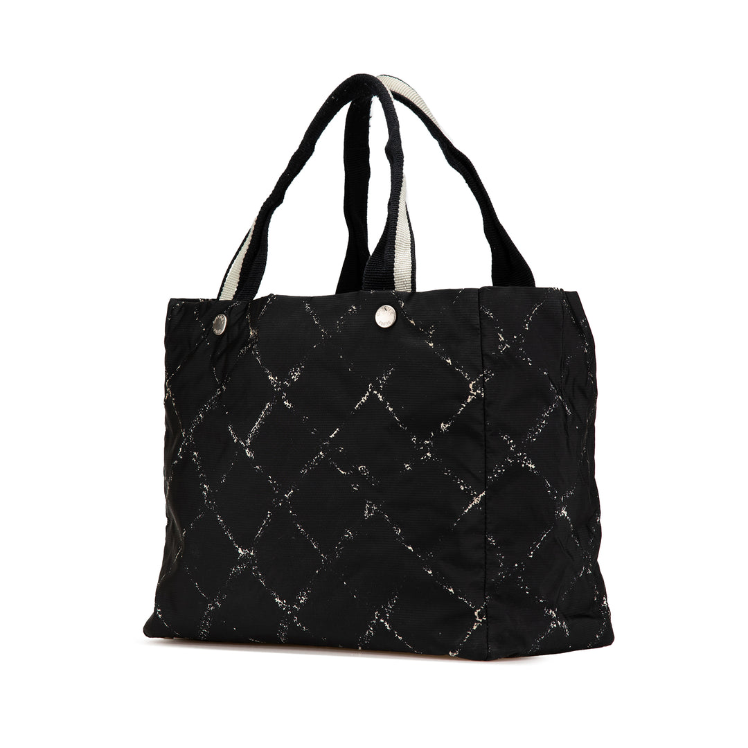 Old Travel Line Nylon Tote Black - Gaby Paris