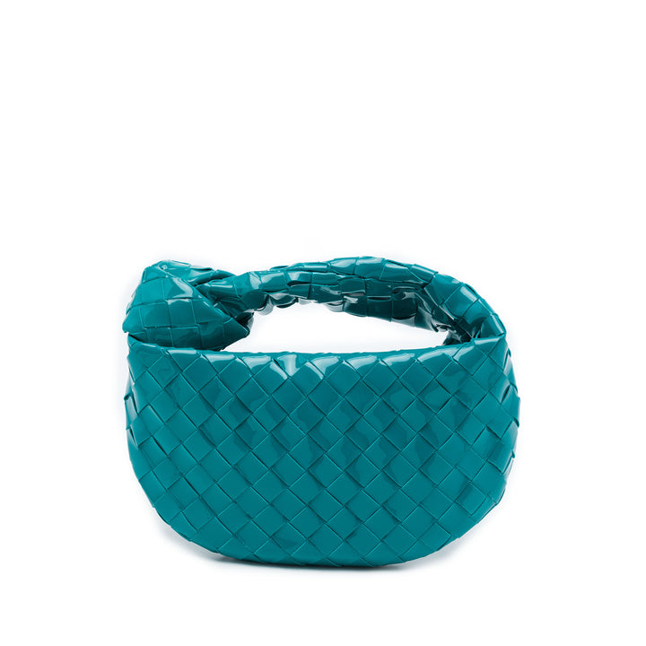 Bottega Veneta Mini Cuir verni Intrecciato Jodie