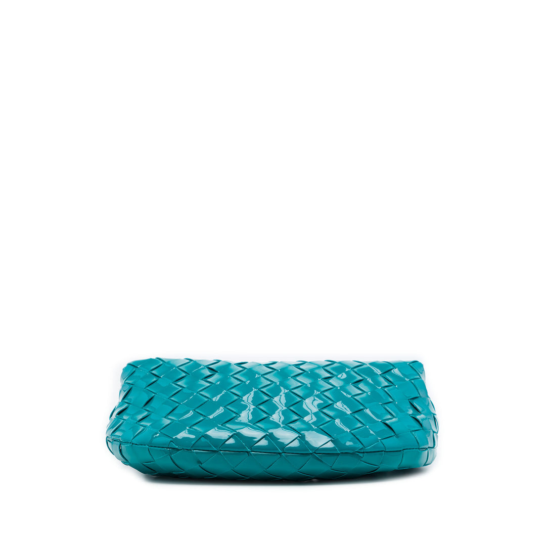 Bottega Veneta Mini Cuir verni Intrecciato Jodie