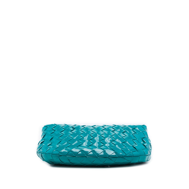 Bottega Veneta Mini Cuir verni Intrecciato Jodie