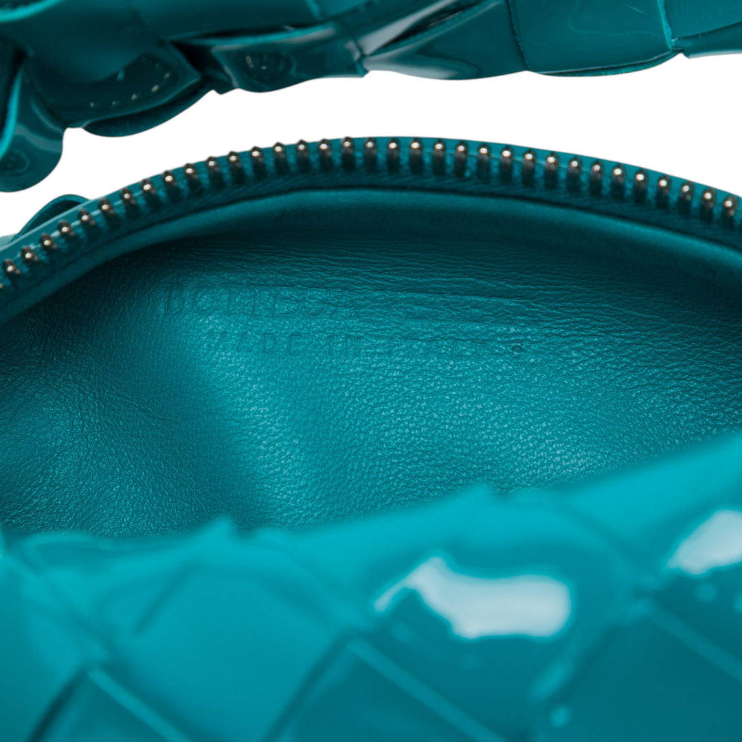 Bottega Veneta Mini Cuir verni Intrecciato Jodie