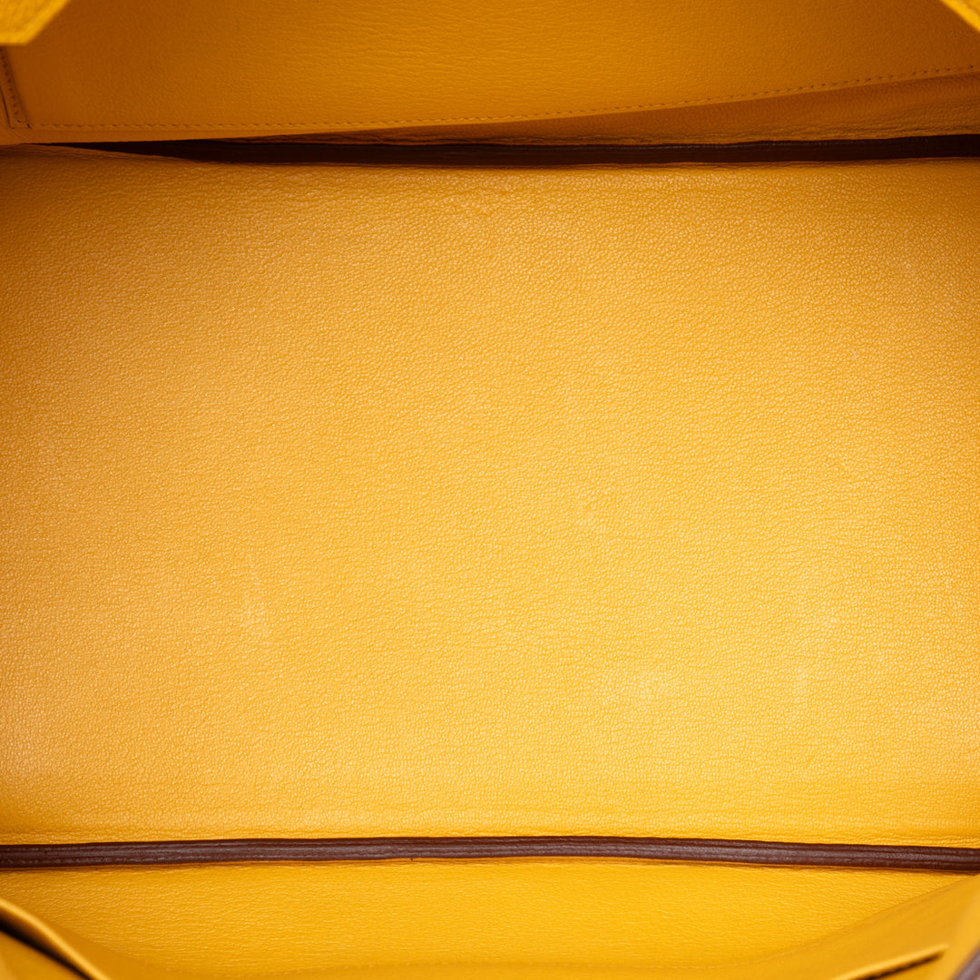 Hermès Sac à main Birkin Retourne 35 Togo Jaune – vue 4 – GABY PARIS