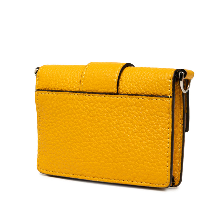 Fendi Micro Cuir Flat Baguette Sac porté croisé
