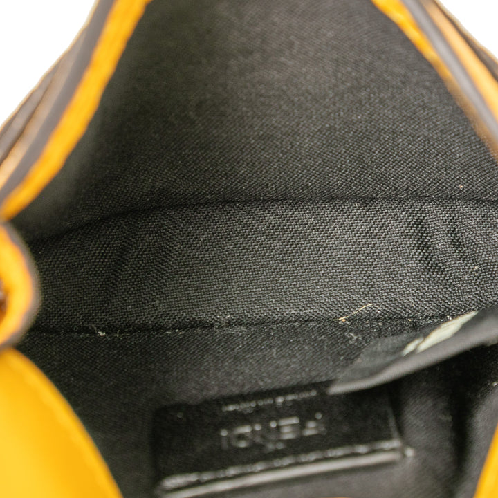 Fendi Micro Cuir Flat Baguette Sac porté croisé