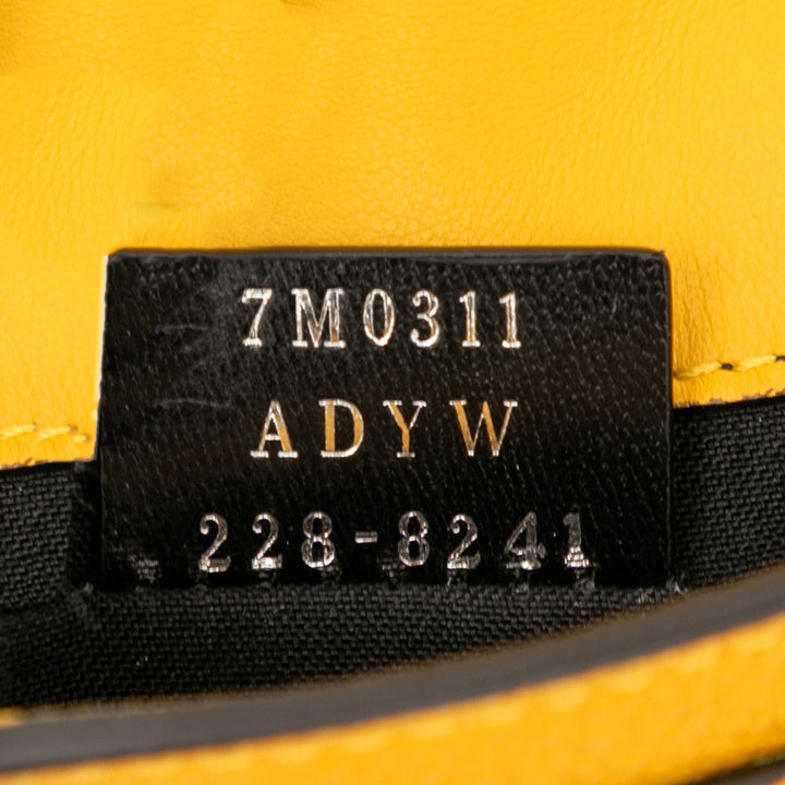 Fendi Micro Cuir Flat Baguette Sac porté croisé