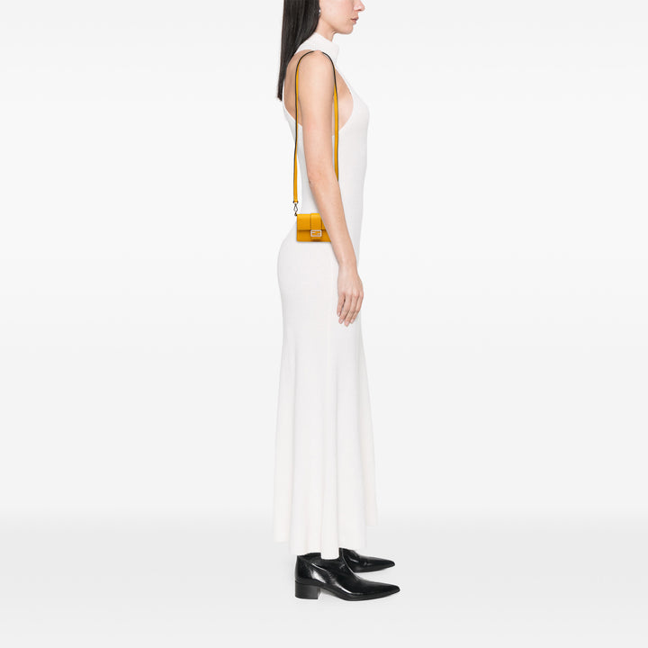 Fendi Micro Cuir Flat Baguette Sac porté croisé