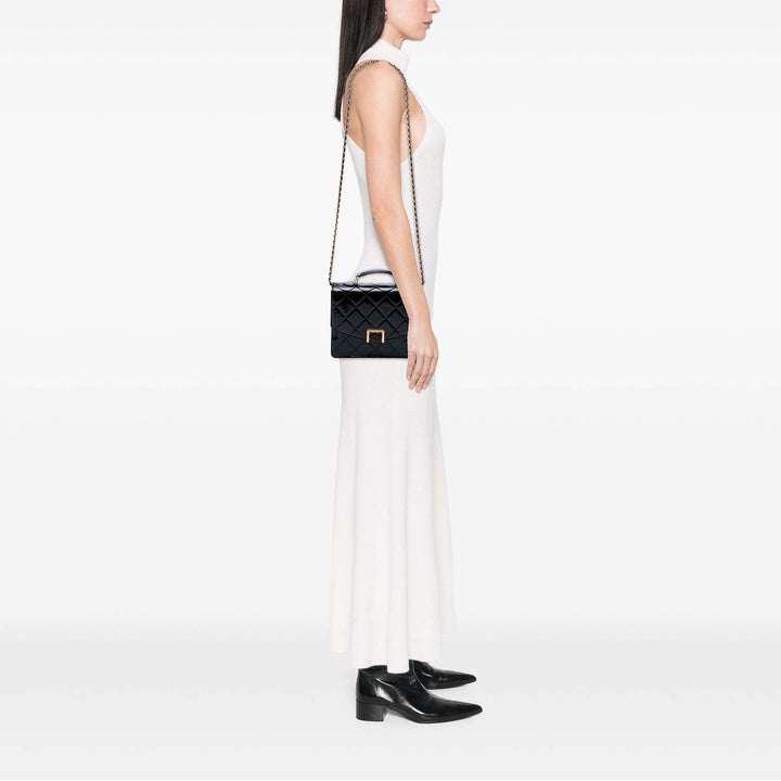 Chanel CC Matelassé Accordion Pushlock à rabat Noir – vue 6 – GABY PARIS