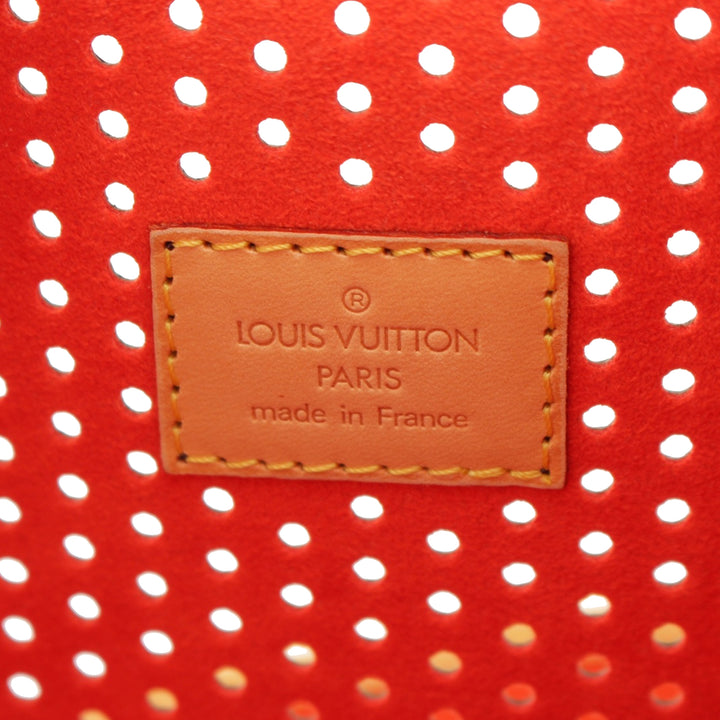 Musette perforé Monogram Marron