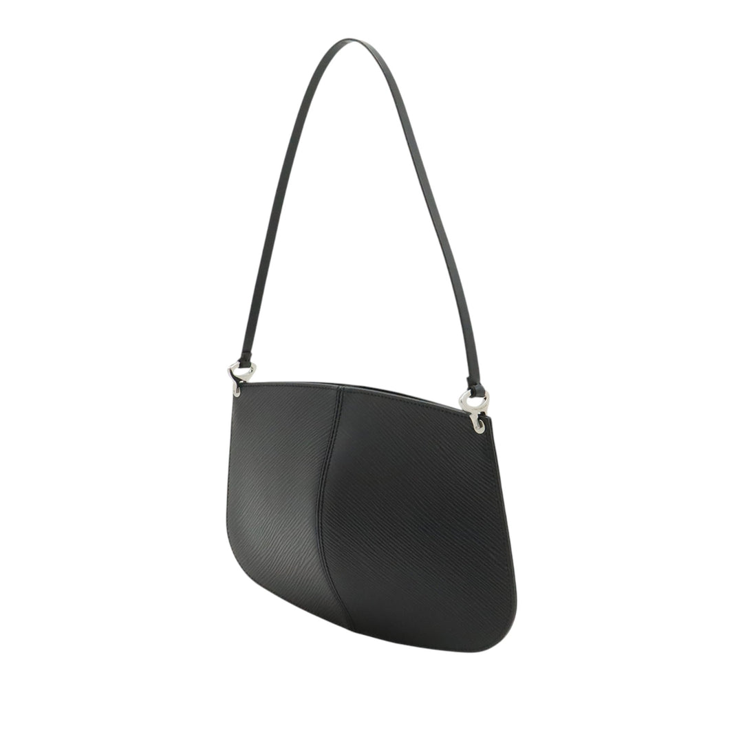 Demi Lune Pochette Épi Noir