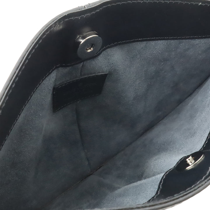 Demi Lune Pochette Épi Noir
