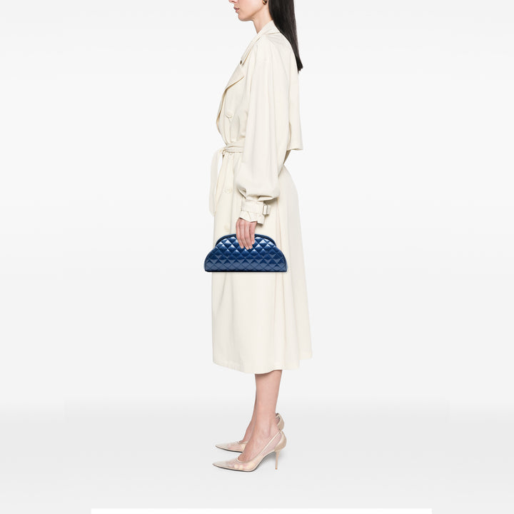 Chanel Matelassé Cuir verni Timeless Kiss Lock Pochette
