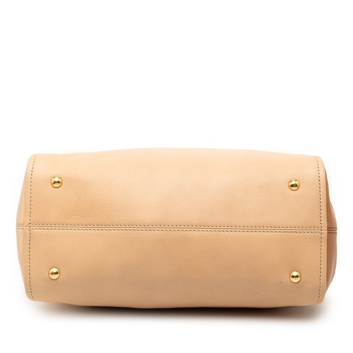 Fendi Small Tricolor Cuir Colorblock Chameleon Sac