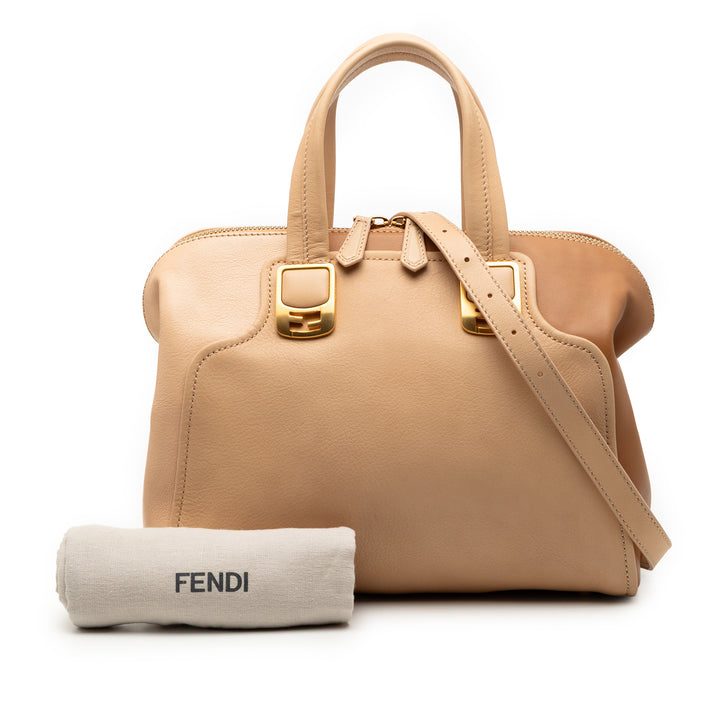 Fendi Small Tricolor Cuir Colorblock Chameleon Sac