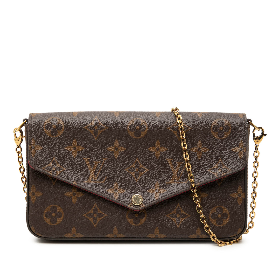 Pochette Felicie Monogram Marron