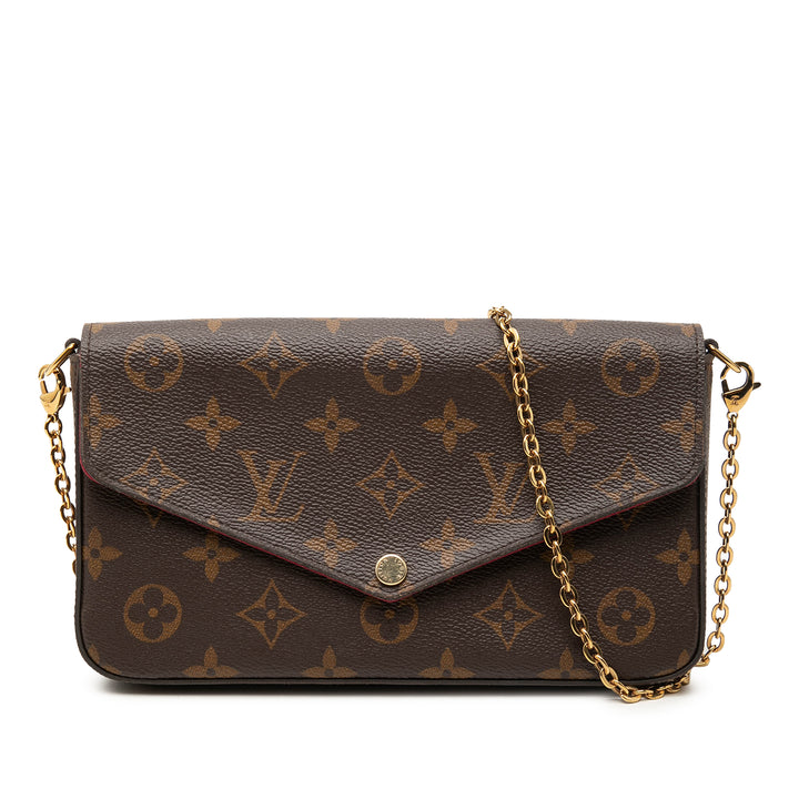 Pochette Felicie Monogram Marron