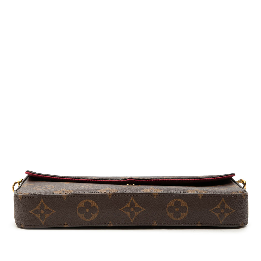 Pochette Felicie Monogram Marron