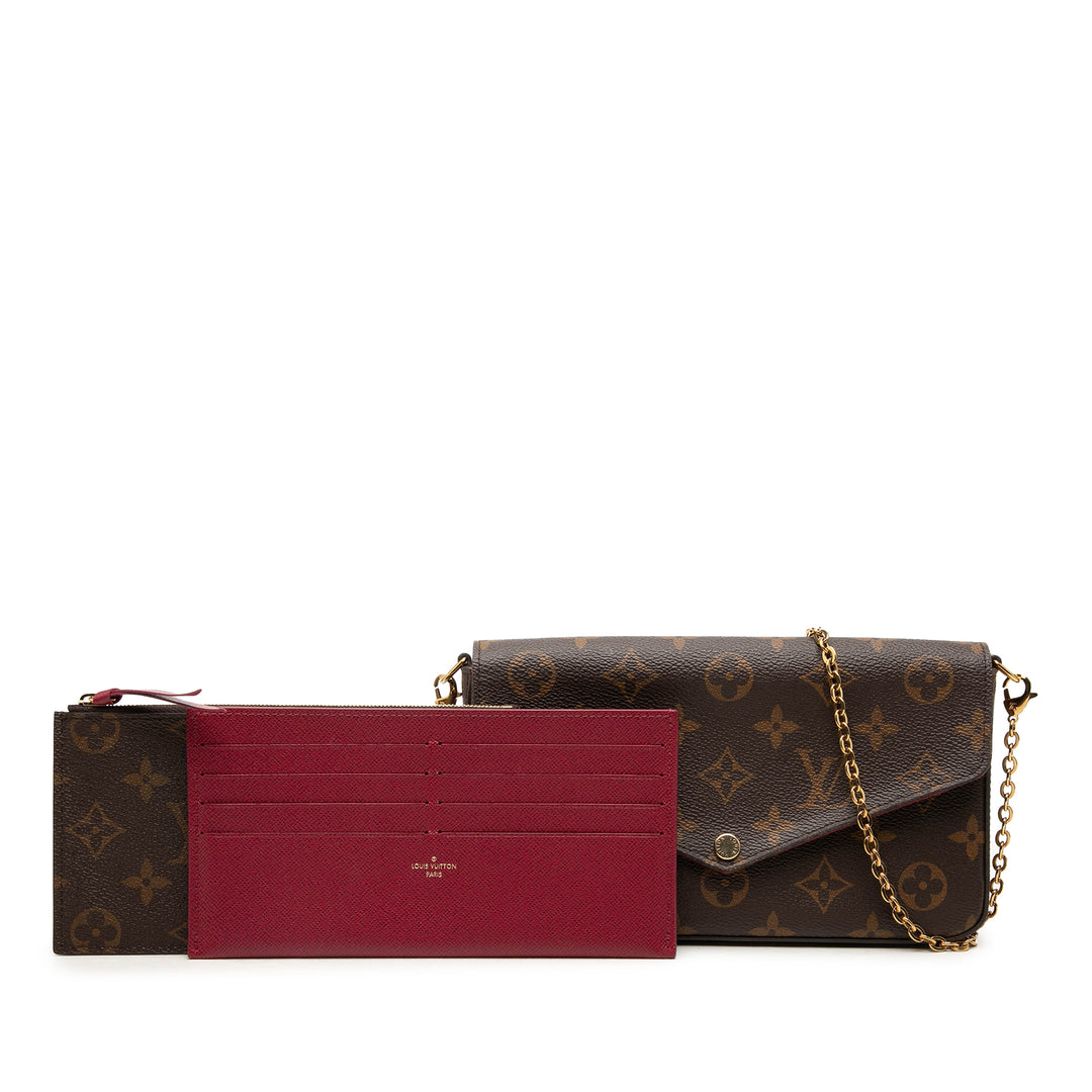 Pochette Felicie Monogram Marron