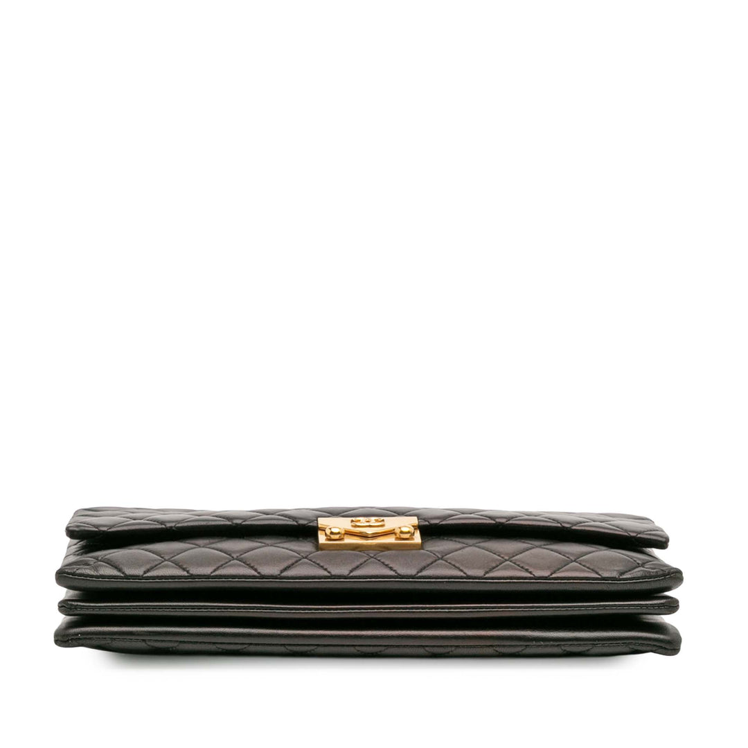 Chanel Quilted Cuir d’agneau Pagoda Accordion Flap Noir – GABY PARIS Authentique