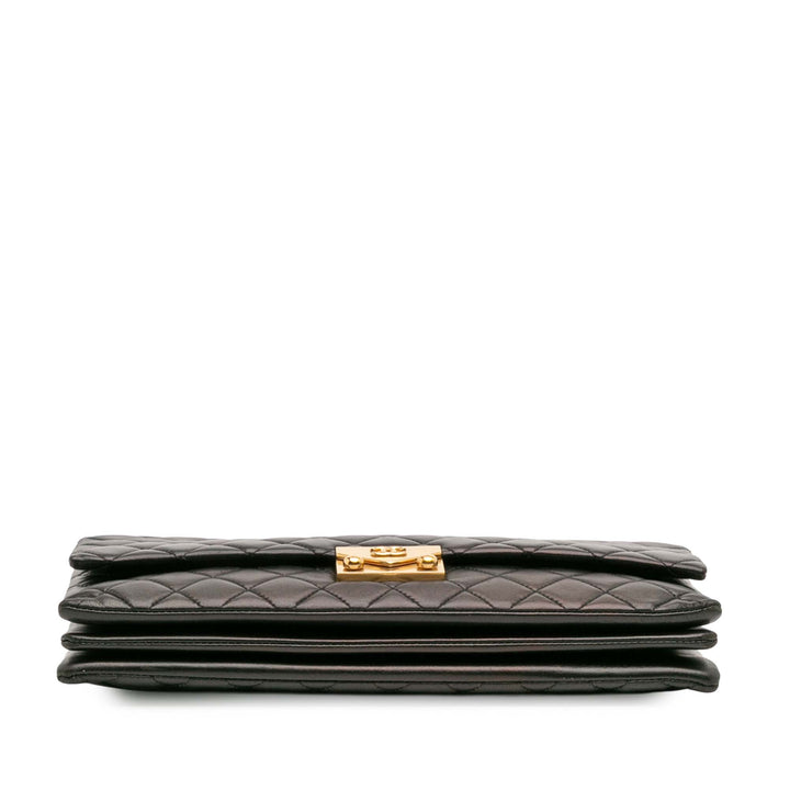 Chanel Quilted Cuir d’agneau Pagoda Accordion Flap Noir – GABY PARIS Authentique