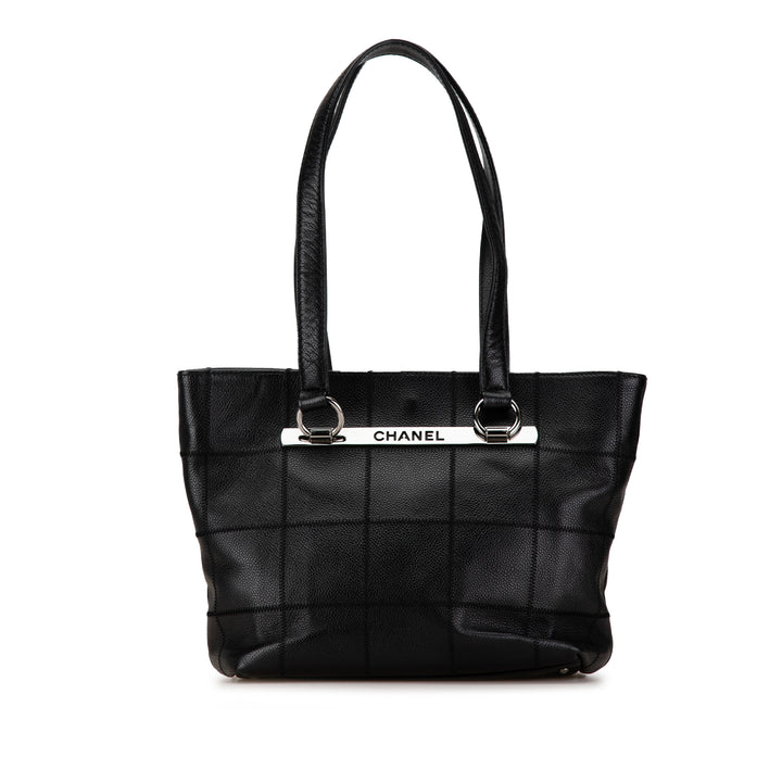 Caviar Choco Bar Tote Black - Gaby Paris