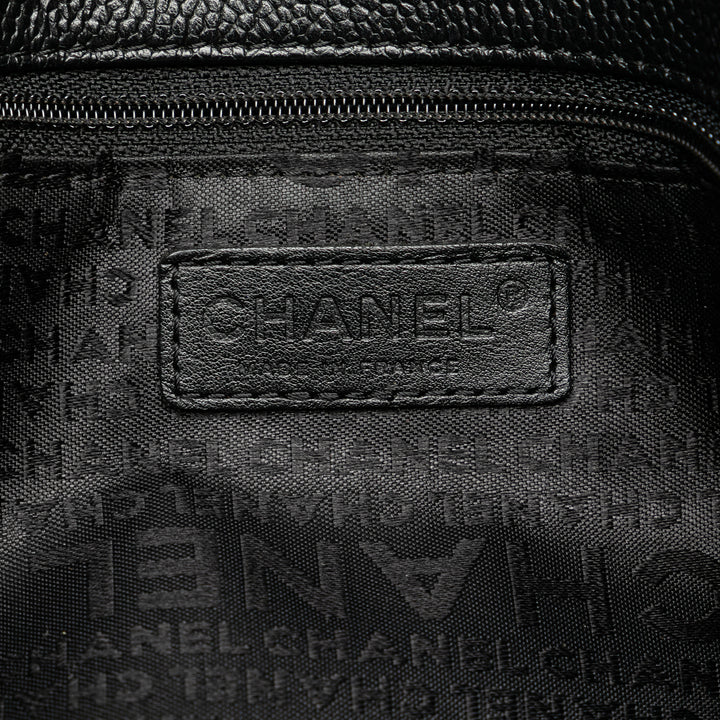 Chanel Caviar Choco Bar Tote Black - GABY PARIS