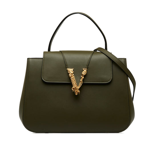 Virtus Top Handle Bag Green - Gaby Paris