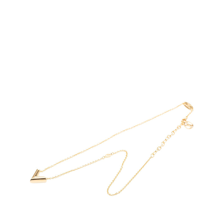 Louis Vuitton Collier Essential V plaqué or – vue principale – GABY PARIS