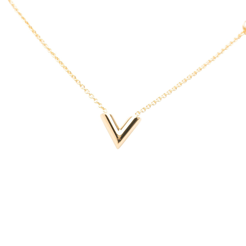 Louis Vuitton Collier Essential V plaqué or – vue 2 – GABY PARIS