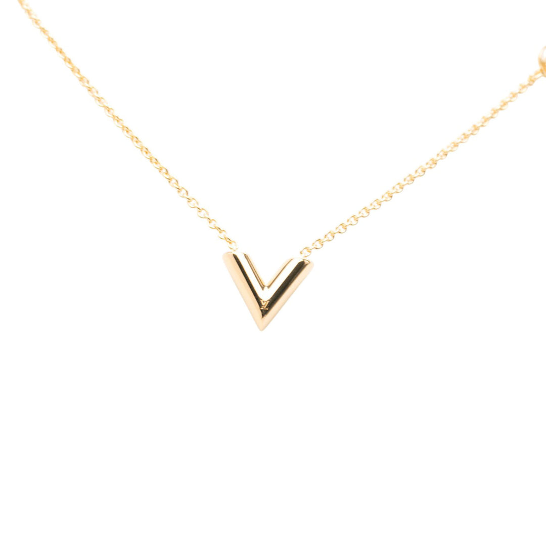 Louis Vuitton Collier Essential V plaqué or – vue 2 – GABY PARIS