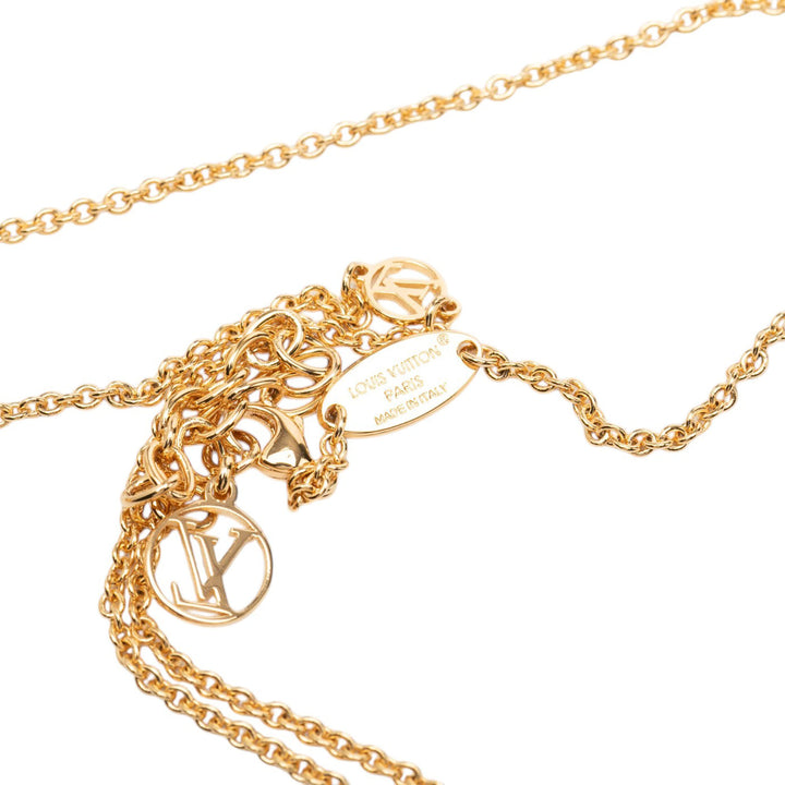 Louis Vuitton Collier Essential V plaqué or – vue 5 – GABY PARIS
