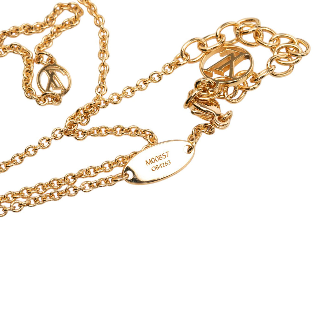 Louis Vuitton Collier Essential V plaqué or – vue 6 – GABY PARIS