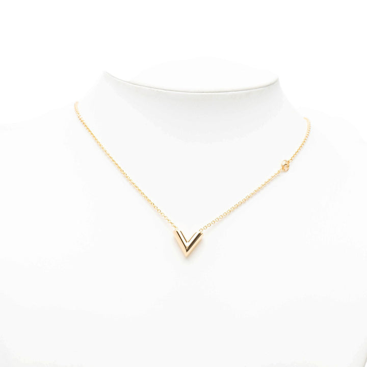 Louis Vuitton Collier Essential V plaqué or – vue 7 – GABY PARIS