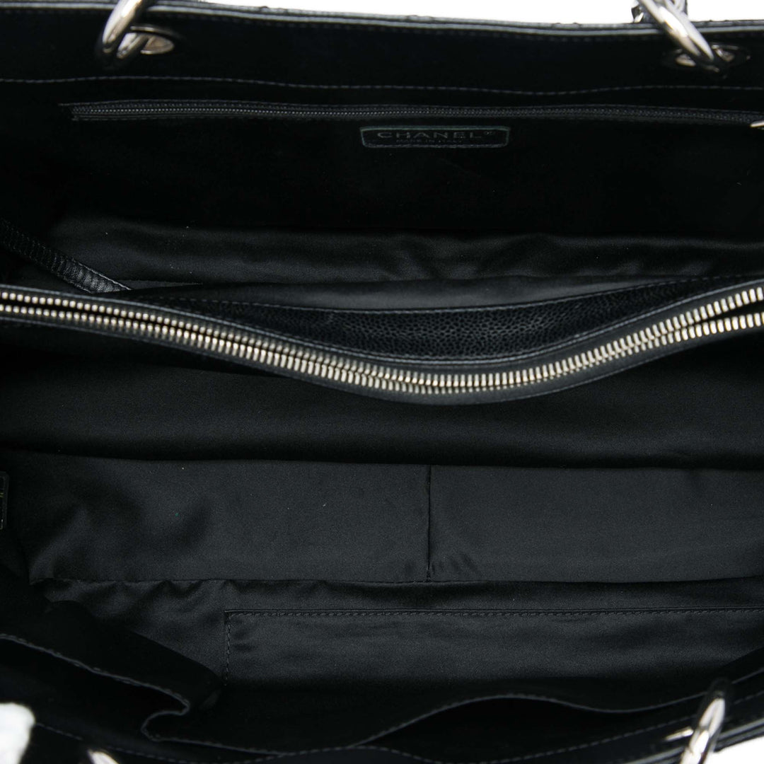 Cabas XL Cuir caviar Noir