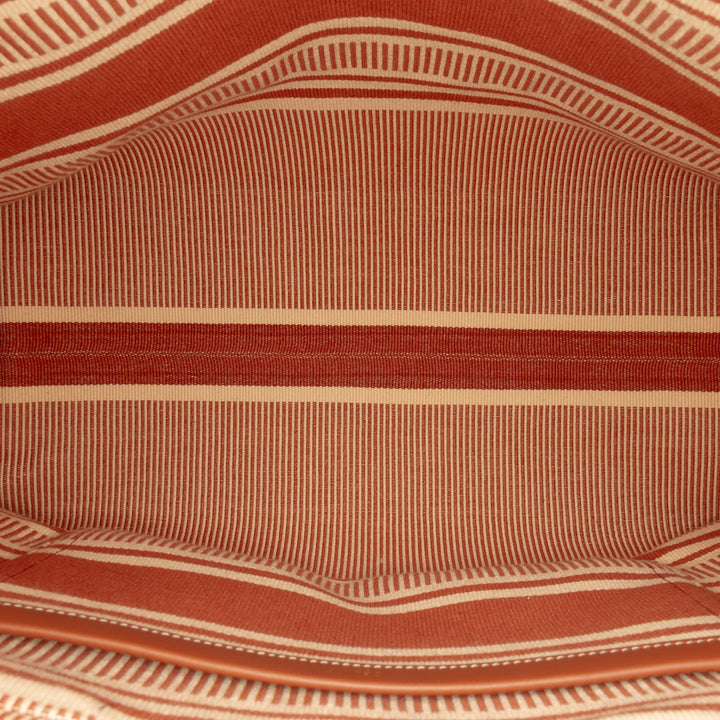 Celine Large Striped Toile Cabas Thais Cabas
