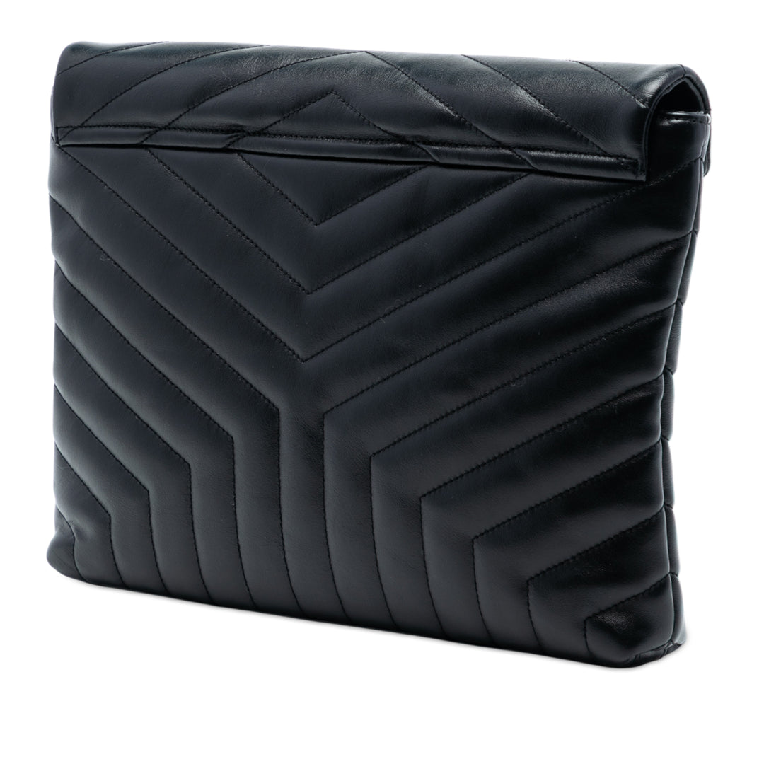 Saint Laurent Matelasse Cuir de veau Monogram LouLou Document Pochette
