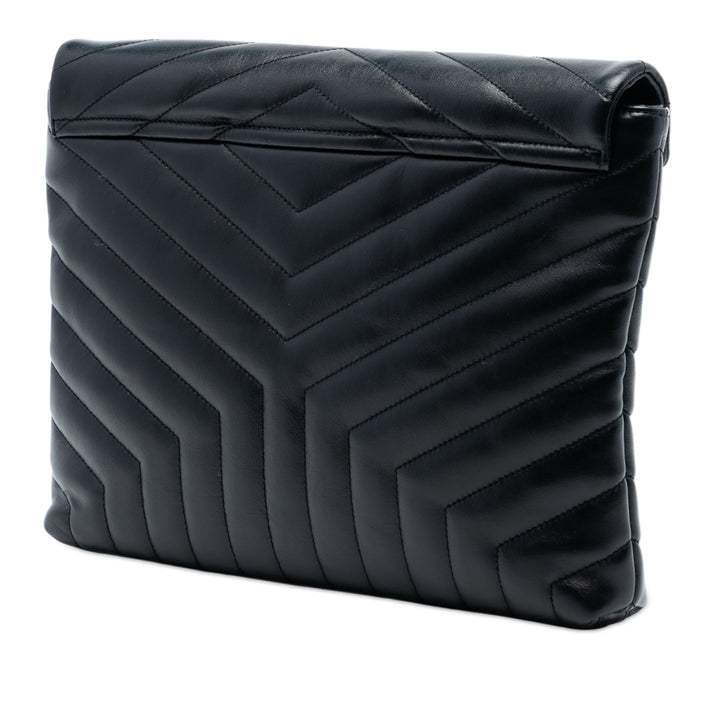Saint Laurent Matelasse Cuir de veau Monogram LouLou Document Pochette