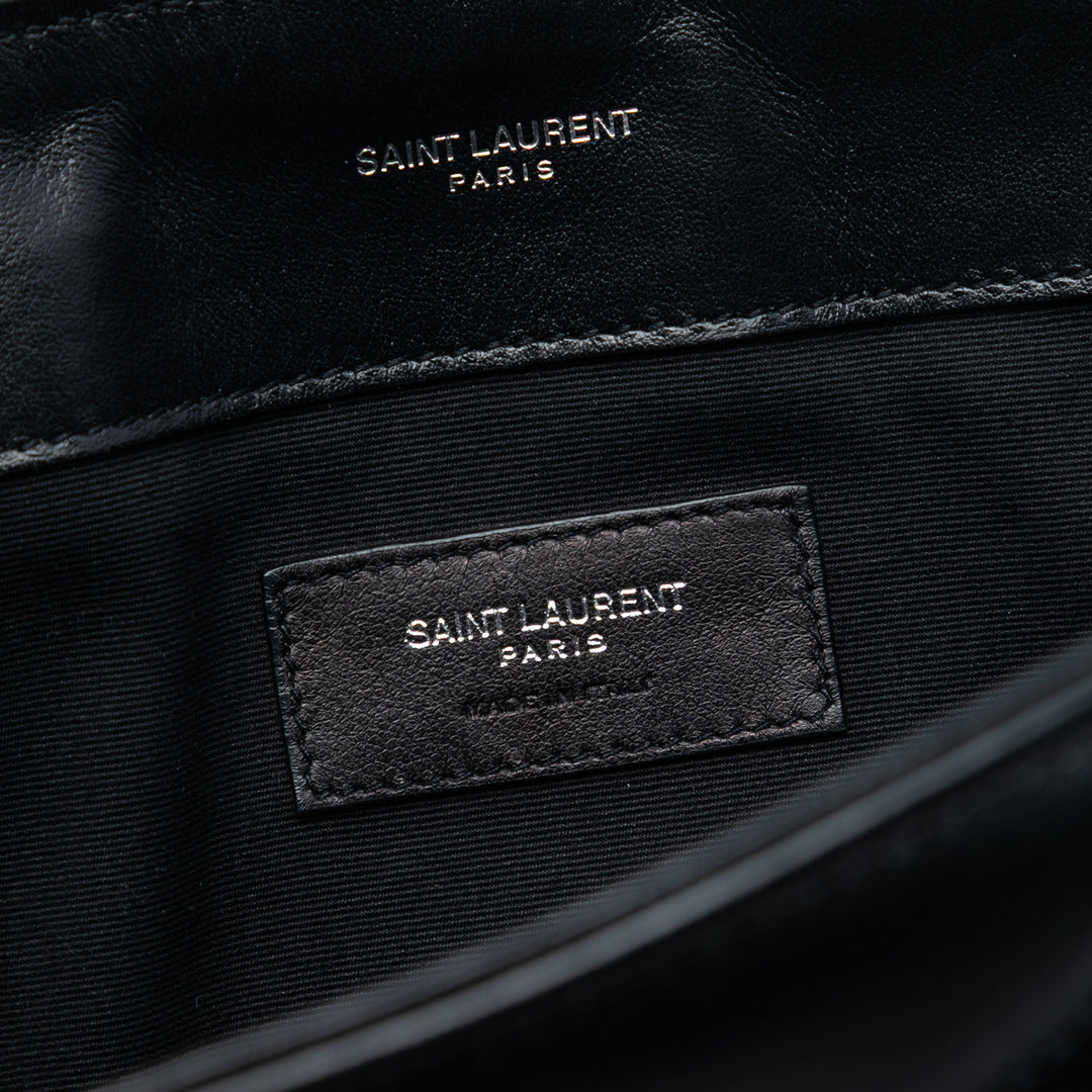 Saint Laurent Matelasse Cuir de veau Monogram LouLou Document Pochette